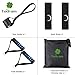 Todram 11pc Resistance Band Set - 5 Stackable Exercise Loop Bands Training Tube Set For Fitness Resistance Weights Exercise Gyms Workout Yoga with Door Anchor, Handles,Legs Ankle Straps, Carrying Case