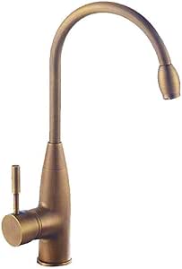 Grifos Mezclador de cocina Utensilios de cocina de cobre antiguo Ollas