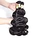 Jiaoli Brazilian Human Hair Body Wave 3 bundles 100 Real Virgin Hair Bundles Natural Wavy Weave Human Hair Extension Tangle Free Natural Color (14 16 18)