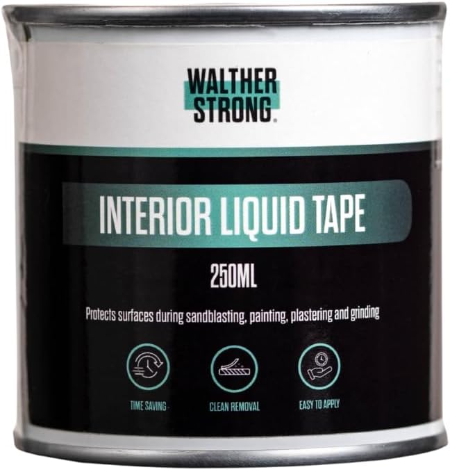 Walther Strong 250ml Interior Liquid Masking Tape - Easy Peel, No Residue