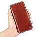 1byone Genuine Leather Wallet Stand Folio Case for iPhone 6/6s 4.7 inch with Card Slot, Brown