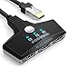 Fosmon 3-Port HDMI Switch 4K 30Hz, 3x1 Auto Switcher Automatic Switching UHD 3D HDR Full HD 1080P 60Hz HDCP, HDMI Splitter Hub Compatible with Apple TV Roku Fire TV Stick HDTV PS4 Xbox One Chromecast primary