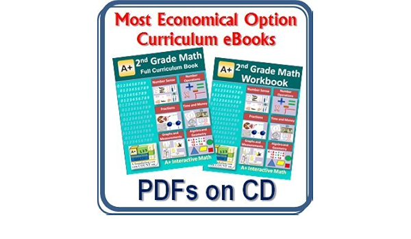 Amazon.com: 2Nd, Second Grade Math Curriculum Bundle - Lessons Ebook (Pdf) And Workbook (Pdf) On Cd (125 Lessons, 125 Worksheets, 15 Tests, Answer Keys For Homeschool Or Classroom)