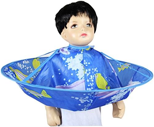 Children's Haircut Fashion Printing Waterproof Hairdressing Cape/Cloak(Dolphin)