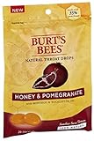 Burt's Bees Natural Throat Drops, Honey & Pomegranate 20 ea (Pack of 4)