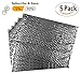ABC PACK & SUPPLY 5 Pack Silver Foil Insulated Box Liners 6 x 6 x 6 inches. Shipping Boxes for Frozen Food, Odorless Insulated Containers. Leakproof Cold Shipping Boxes for Frozen Fish, Meat
