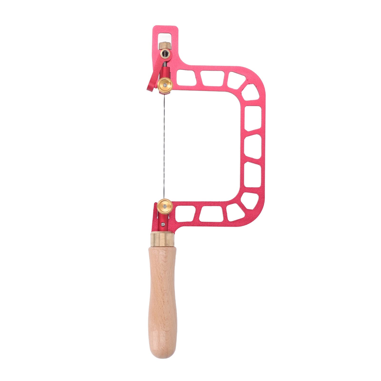 Coping Saw Frame Fast Clean Even Cutting Multifunctional Wire Saw for Woodworking Jewelry Metal Red