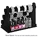 SONGMICS 3-Tier Velvet Bracelet Holder Watch Necklace Jewelry Bangle Display Stand, Gift Choice, Black UJDS008