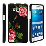 Samsung Galaxy Grand Prime Case, Slim Fit Snap On Cover with Unique, Customized Design for Samsung Galaxy Grand Prime SM-G530H, SM-G530F (Cricket) from MINITURTLE | Includes Clear Screen Protector and Stylus Pen - Affectionate Flowers