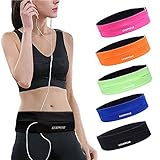 GEARWEAR Running Belt Waist Pack Bag for iPhone 8 X 7 Plus 6s Women and Men Runner Workout Belts Fanny Bag for Phone Samsung Galaxy Note s8 s7 s6 Plus for Wallking Fitness Jogging