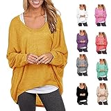 Doreen Womens Oversized Long Sleeve Baggy Loose Pullover Blouse Tops