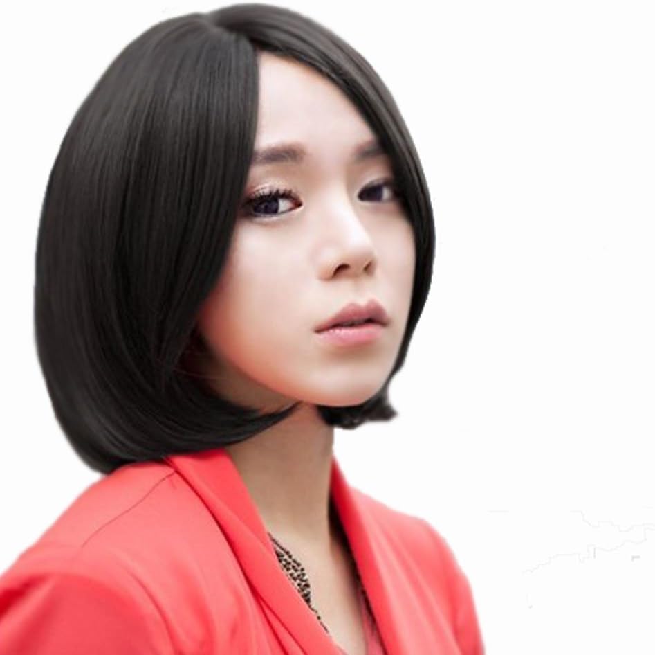 Thrift Bazaar® Short Bob Wig for Women Natural Looking Real Hair (Brown)