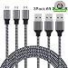 Micro USB Cables, 3Pack 6ft Premium Super-Durable High Speed Sync & Charge Cable for Android Smartphones, Tablets, MP3 and More(Carbon Black) primary