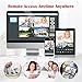 FLOUREON House Security Camera System 1080N DVR + 4 Pack 1.0MP CMOS Lens CCTV Security Camera 1500TVL Night Vision Remote Access Motion Detection (8CH+ 4X 1500TVL Camera)