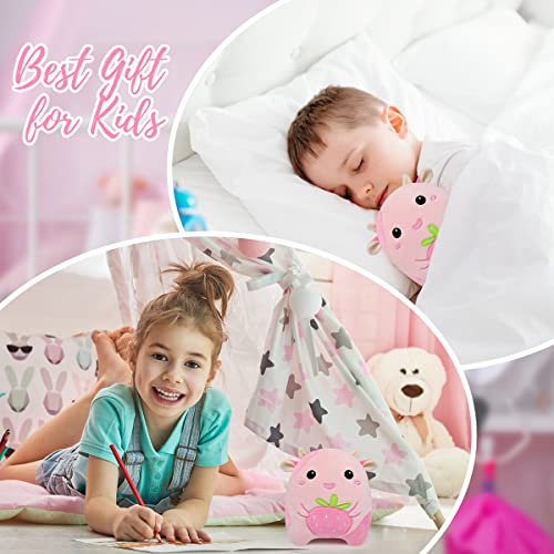 Strawberry Cow Plush Pillow Toy, 8” Kawaii Strawberry Cow Stuffed