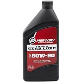 Mercury 80W-90 Premium Gear Lube for Outboards and Sterndrives, 1 Quart 858058K01