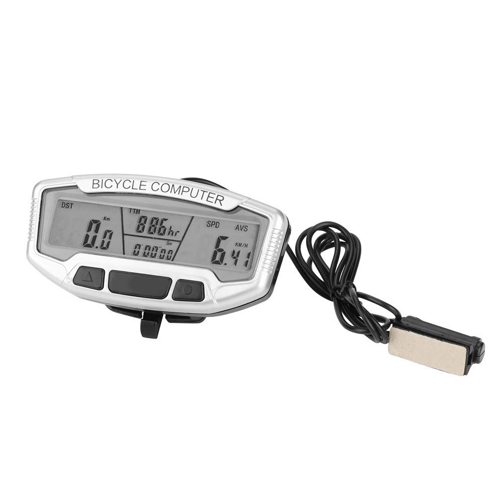 Bike Computer Odometer Waterproof Wired Bike Speedometer with LCD Display for Outdoor Cycling Riding