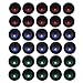 XT AUTO 20 Amp Led Round Rocker Toggle Light Switch Spst On-Off Control for Car Truck Pack of 30