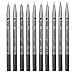 Leedemore Black Letmall Micro Fineliner, Waterproof Archival Ink Line Pens, Sketching, Drafting, Artist Illustration, Technical Drawing,Scrapbooking, 10PCS