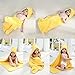 Kids Baby Hooded Towel with Bear Ear , Soft and Thick 100% Cotton Bath Set for Girls, Boys, Infant and Toddler, 0-6 Years Old (Yellow)