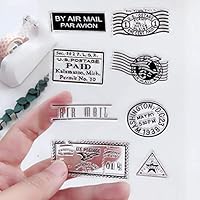 MaGuo US Postage and Stamps Clear Stamps for DIY Scrapbooking and Card Making Decoration