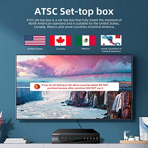 Digital TV Converter Box, Digital Converter for Analog TV, HD 1080P TV with Recorder, ATSC HDTV Digital Converter with Tuner, Pause Live, Multiple USB Playback (2020 Version)
