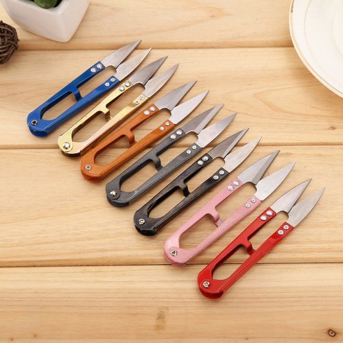 SPHTOEO 2 Pieces Clippers Sewing Trimming Scissors Nipper Embroidery Thrum Yarn Fishing Thread Beading Cutter - Thumbnail 3