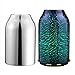 TaoTronics TT-AD008 Diffuser, Essential Oil Diffuser with Elegant 3D Glass, Compact 6.76 oz/200 mL Aroma Diffuser, Humidifier for Kids, Comes with 2 Glass Covers, Extra Silver Shade for Free