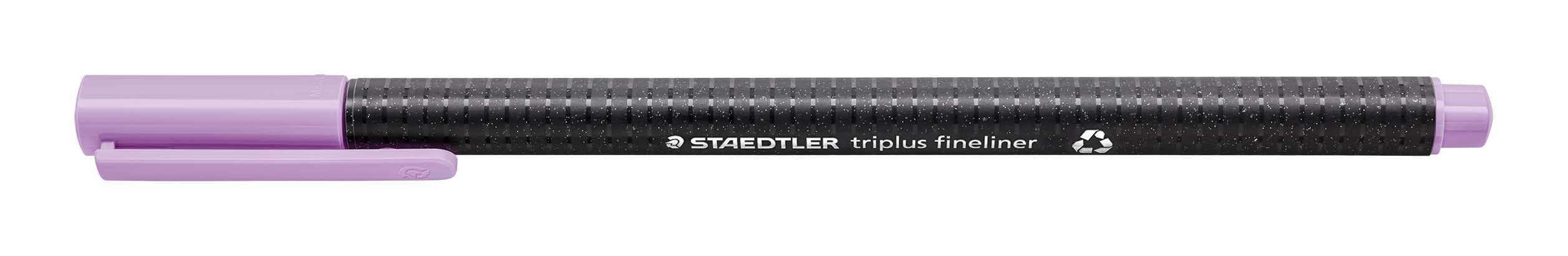 STAEDTLER 334-62 Triplus Fineliner Superfine Pen, 0.3mm Line Width - Lavender (Box of 10)