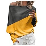 RUIVE Women’s One Shoulder Knitted Top Pullover