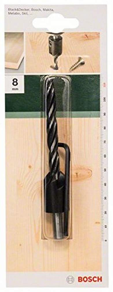 Bosch 2609255221 Wood Drill Bit with 90 Degree Countersink/Diameter 8mm