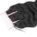Beata Hair 130% Density Brazilian Body Wave Lace Closure 3 Part 100% Virgin Human Hair Closure with Bleached Knots (16inch)