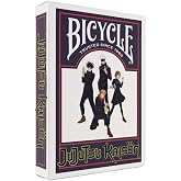 Bicycle Jujutsu Kaisen Playing Cards Standard 52 Deck Poker Size Anime | Yuji Gojo Megumi and Nobara on court cards, Custom pips styled after Sukuna tattoos, Tokyo Jujutsu High logo back