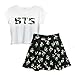 Felix Bangchan Merch Changbin Shirt + Skirt 2 Piece Lee Know Hyunjin Han in Seungmin T-Shirt Suit