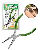 Lawn Jaws The Original Sharktooth Weed Puller Remover Weeding & Gardening Tool Weeder - Pull from The Root Easily!