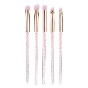 MINISO Crystal Makeup Brush Kit 5 PCS for Eyeshadow Blending & Eyeblow