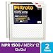 Filtrete Healthy Living Ultra Allergen Reduction AC Furnace Air Filter, MPR 1500, 12 x 12 x 1-Inches, 2-Pack primary