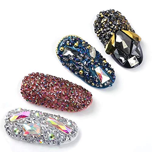 5600Pcs Ultra Mini Micro Diamonds Rhinestone Crystals, KISSBUTY 4 Colors Tiny 1.2mm Micro Diamond Glass Sand Rhinestones for Nail Art Sparkly Micro Nail Art Gems, Rose Gold AB Shine Clear Ore Silver - Thumbnail 6