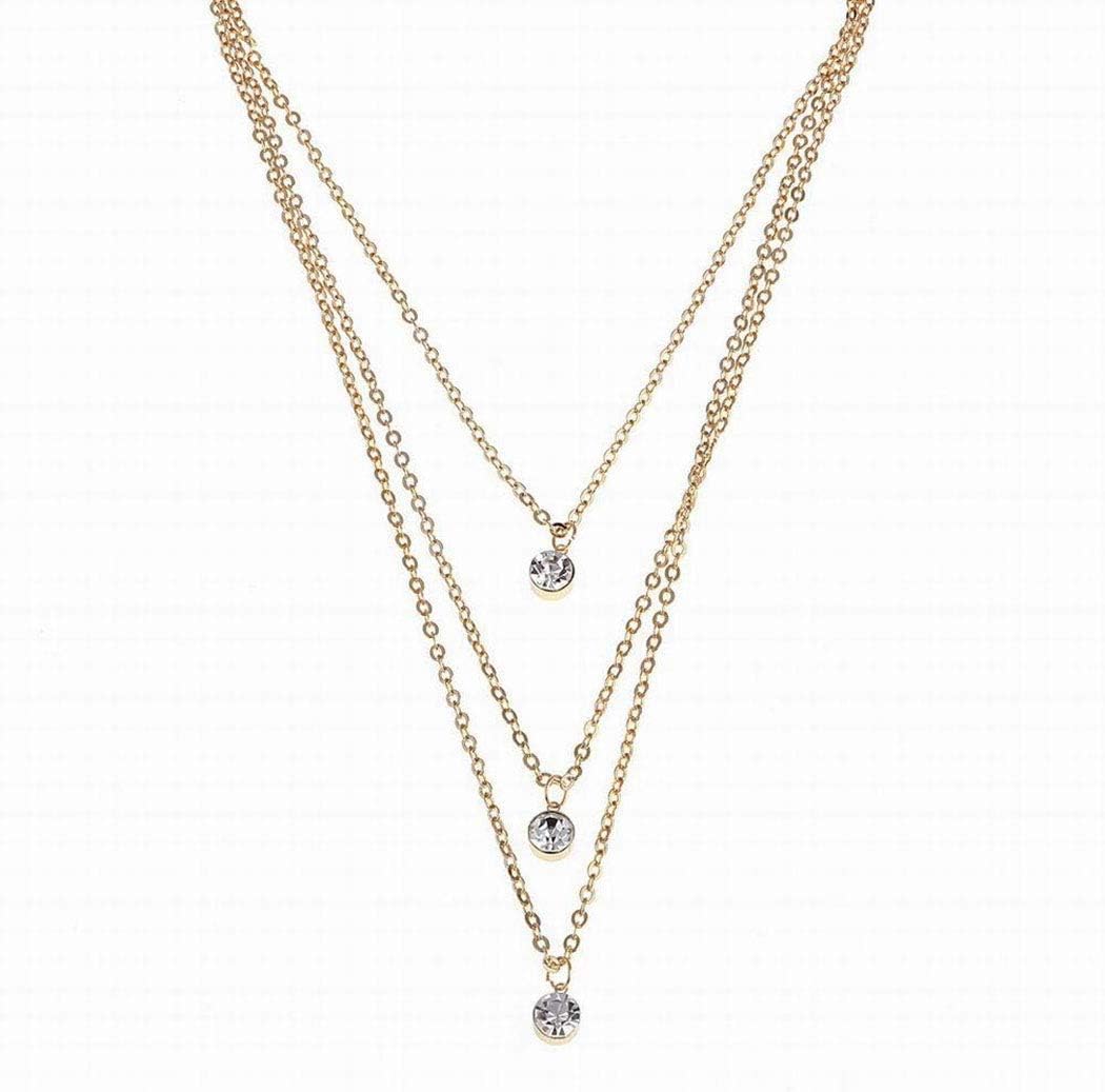 Venusvi Multi-layer Bohemia Necklace choker for Women and Girls