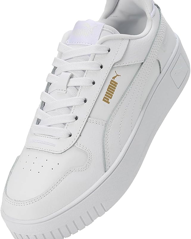 Damen Carina Street Sneaker, White White Gold, 38.5 EU