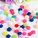 yueton?Pack of 50 Mixed Color Resin Rose Flower Flatback Appliques for DIY Phone/Scrapbooking/Craft
