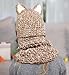 Sumolux Winter Kids Warm Fox Animal Hats Knitted Coif Hood Scarf Beanies for Autumn Winter