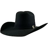 Men's Original Tombstone 20X Ranger Minnick Style Western Cowboy Fur Felt Hat - Texana Black