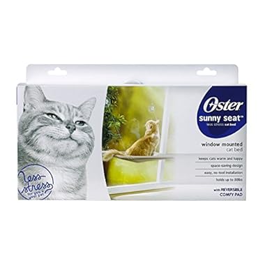 Oster Sunny Seat Window-Mounted Cat Bed, 50 Pounds
