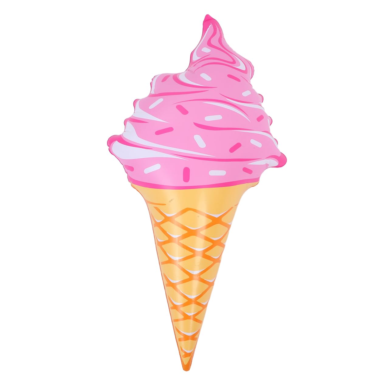 HOLIDYOYO Inflatable Ice Cream Cone Pool Float Toy Quick Inflate Durable Water Floating Row for Kids and Adults Summer Pool Parties Beach Fun Outdoor Games