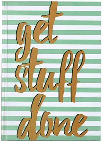A5 Get Stuff Done Hardback Casebound Lined Notebook 80gsm Paper