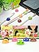 yueton 24pcs Colorful Double Hole Desktop Wire Cord Cable Clip Management Cable Organizer Cord Holder