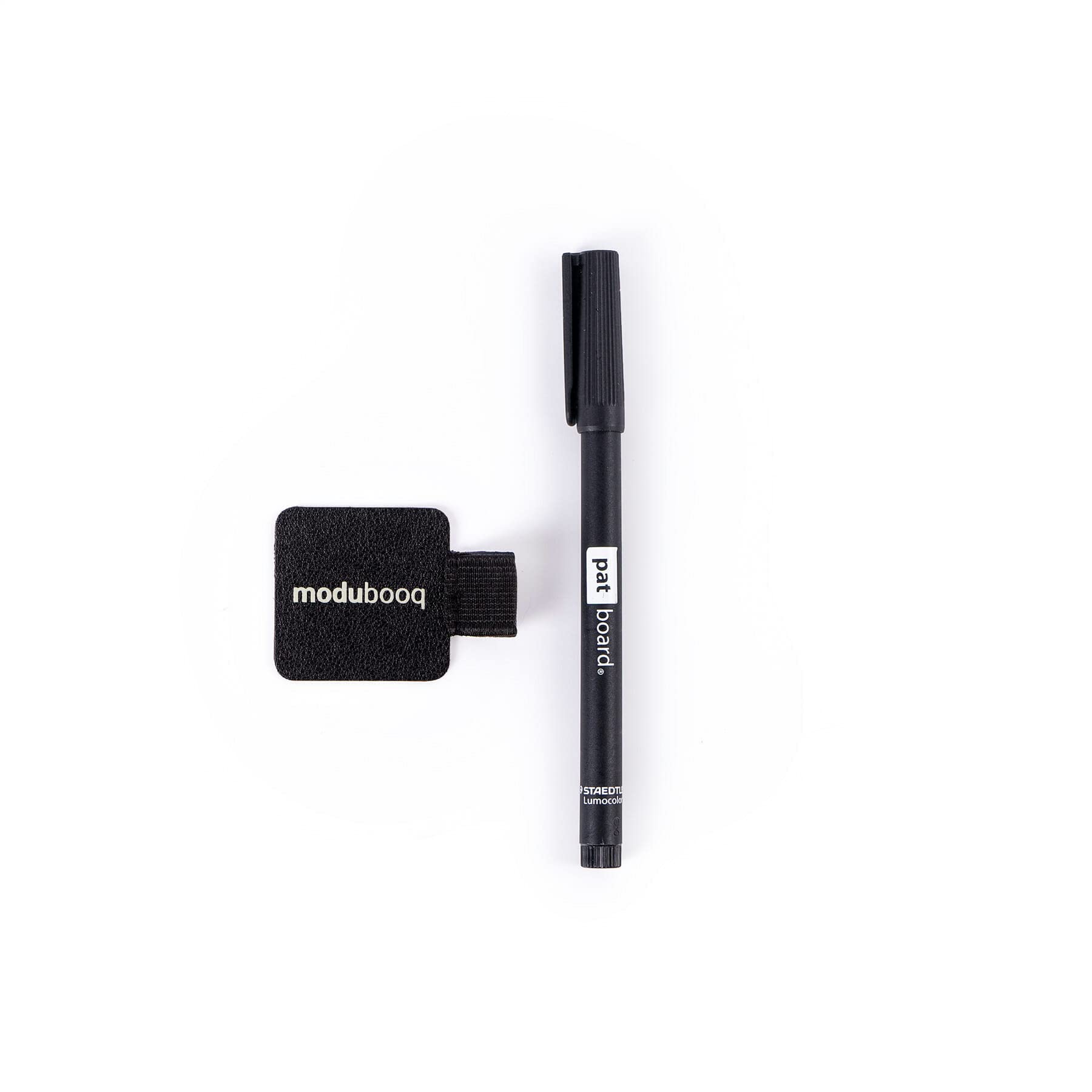 Modubooq - Non-permanent pen black 1x (0.6mm) with elastic loop - for A5 modular reusable notebook