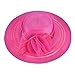 Womens Wide Brim Floral Feather Church Dress Sun Hat A340