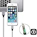 iPhone Charger,BESWASUD Lightning Cable 3pack 6ft Extra Long Nylon Braided Syncing and Fast Charging Cord
